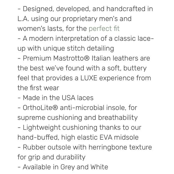 Communitymade NWOB Women’s Traction Grey/White Made in USA- Leather Shoe size 6 - Picture 12 of 12